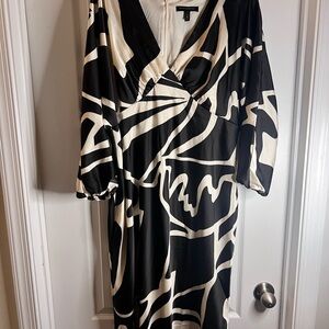 Banana Republic Black and White Dress